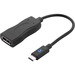 Comprehensive USB/DisplayPort Audio/Video Adapter - 1 x Type C USB Male - 1 x DisplayPort Digital Audio/Video Female - 3840 x 2160 Supported - Black