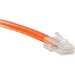 ENET Cat6 Orange 75 Foot Non-Booted (No Boot) (UTP) High-Quality Network Patch Cable RJ45 to RJ45 - 75Ft - Lifetime Warranty