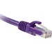 ENET Cat6 Purple 6 Inch Patch Cable with Snagless Molded Boot (UTP) High-Quality Network Patch Cable RJ45 to RJ45 - 6in - Lifetime Warranty
