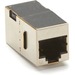 Black Box CAT6A Coupler - Shielded, 10-Pack - 10 Pack - 1 x RJ-45 Network Female - 1 x RJ-45 Network Female - Gold, Nickel Contact - Silver - TAA Compliant