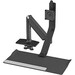 Humanscale QuickStand Lite QSLBWC Desk Mount for Monitor, Keyboard - Black - 2 Display(s) Supported - 27" Screen Support - 22 lb Load Capacity