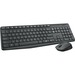 Logitech Keyboard & Mouse (Keyboard English Layout only) - USB Wireless RF - English - Black - USB Wireless RF - Optical - Scroll Wheel - QWERTY - Black - AAA, AA - Compatible with Desktop Computer for PC, Linux, Chrome OS - 1 Pack