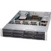 Supermicro SuperChassis 825TQC-600WB (Black) - Rack-mountable - Black - 2U - 10 x Bay - 600 W - Power Supply Installed - ATX, EATX Motherboard Supported - 3 x Fan(s) Supported - 8 x External 3.5" Bay - 2 x Internal 3.5" Bay - 7x Slot(s) - 4 x USB(s)