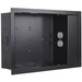 Chief Proximity In-Wall Storage Box with 2 Receptable Filter & Surge - For Flat Panel Displays - Black - 10 lb Load Capacity - 1