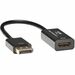 Eaton Tripp Lite Series DisplayPort to HDMI 4K Active Adapter Video Converter, DP Ver 1.2, HDCP, 4K 30Hz (M/F), 6-in. (15.24 cm) - DisplayPort 1.2/HDMI for Audio/Video Device, Monitor, Projector, TV, Graphics Card - 6" - 1 x DisplayPort Male Digital Audio