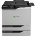 Lexmark CS820dtfe Desktop Laser Printer - Color - 60 ppm Mono / 60 ppm Color - 1200 x 1200 dpi Print - Automatic Duplex Print - 1200 Sheets Input - Ethernet - 200000 Pages Duty Cycle