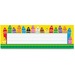 Trend Colorful Crayons Name Plates - 36 / Pack - 9.5" Width x 2.9" Height - Rectangular Shape - Assorted