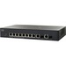 Cisco 10-port Gigabit Smart Switch, PoE (SG200-10FP-NA) - 8 Ports - Manageable - Gigabit Ethernet - 10/100/1000Base-T, 1000Base-X - Refurbished - 2 Layer Supported - Modular - 2 SFP Slots - Optical Fiber, Twisted Pair - Lifetime Limited Warranty