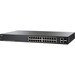 Cisco SG220-26 26-Port Gigabit Smart Plus Switch - 26 Ports - Manageable - Gigabit Ethernet - 10/100/1000Base-T, 1000Base-X - Refurbished - 2 Layer Supported - Modular - 2 SFP Slots - Twisted Pair, Optical Fiber - Desktop, Rack-mountable - Lifetime Limite