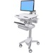 Ergotron StyleView Cart with LCD Arm, 2 Drawers (2x1) - Up to 24" Screen Support - 37.04 lb Load Capacity - Floor - Plastic, Aluminum, Zinc-plated Steel