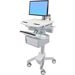 Ergotron StyleView Cart with LCD Arm, 1 Tall Drawer (1x1) - Up to 24" Screen Support - 37.04 lb Load Capacity - Floor - Plastic, Aluminum, Zinc-plated Steel