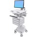 Ergotron StyleView Cart with LCD Arm, SLA Powered, 1 Tall Drawer (1x1) - Up to 24" Screen Support - 37.04 lb Load Capacity - Floor - Plastic, Aluminum, Zinc-plated Steel