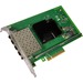 Intel® Ethernet Converged Network Adapter X710-DA4 - PCI Express 3.0 x8 - 4 Port(s) - Optical Fiber - OEM