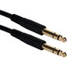 QVS 10ft 1/4 Male to Male Audio Cable - 10 ft 35mm Audio Cable for Microphone, Guitar - First End: 1 x 6.35mm Audio - Male - Second End: 1 x 6.35mm Audio - Male - Black