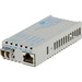 miConverter PoE/PD 10/100 Ethernet Fiber Media Converter RJ45 LC Multimode 5km - 1 x 10/100BASE-TX, 1 x 100BASE-FX, US AC & PoE Powered, Lifetime Warranty