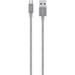 Belkin MIXIT↑ Metallic Micro-USB to USB Cable - 4 ft USB Data Transfer Cable for Smartphone, Tablet - First End: 1 x USB Type A - Male - Second End: 1 x Micro USB - Male - Gray