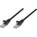 Intellinet Network Solutions Cat5e UTP Network Patch Cable, 0.5 ft (0.15 m), Black - RJ45 Male / RJ45 Male