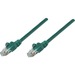 Intellinet Network Solutions Cat5e UTP Network Patch Cable, 0.5 ft (0.15 m), Green - RJ45 Male / RJ45 Male