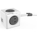 Allocacoc PowerCube Extended USB 1.5m - 4 x AC Power, 2 x USB - 4.92 ft Cord - Wall-mountable/Desk-mountable - White