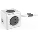 Allocacoc PowerCube Extended USB 3m - 4 x AC Power, 2 x USB - 9.84 ft Cord - Wall-mountable/Desk-mountable - White