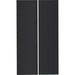 Panduit Split Side Panel for 48 RU 1200mm Depth cabinet. Color: Black - Black - 48U Rack Height - 1 - 48" Depth