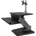 StarTech.com Single Monitor Sit-to-stand Workstation - One-Touch Height Adjustment - Turn your desk into a sit-stand workspace with easy height adjustment and monitor mount - Single Monitor Sit-to-stand Workstation - One-Touch Height Adjustable workstatio