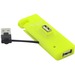 Inland Mini 4 Port USB 2.0 HUB - Green - External - 4 USB Port(s) - 4 USB 2.0 Port(s)