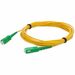 AddOn ADD-ASC-ASC-6MS9SMF Fiber Optic Simplex Network Patch Cable - 19.69 ft Fiber Optic Network Cable for Network Device - First End: 1 x SC/APC Network - Male - Second End: 1 x SC/APC Network - Male - Patch Cable - 9/125 µm - Yellow