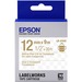 Epson LabelWorks Clear LK Tape Cartridge ~1/2" Gold on Clear - 1/2" - Thermal Transfer - Clear