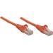 Intellinet Network Solutions Cat5e UTP Network Patch Cable, 14 ft (5.0 m), Orange - RJ45 Male / RJ45 Male
