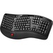 Adesso 2.4 GHz Wireless Ergonomic Trackball Keyboard - Wireless Connectivity - RF - 30 ft - 2.40 GHz - USB Interface - 105 Key Next Track, Previous Track, Refresh, Search, Forward, Wake-up, Play/Pause, Volume Up, My Computer, Mute, Sleep, ... Hot Key(s) -