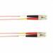 Black Box Fiber Optic Duplex Patch Network Cable - 32.80 ft Fiber Optic Network Cable for Network Device - First End: 2 x LC Network - Male - Second End: 2 x LC Network - Male - 1 Gbit/s - Patch Cable - OFNP - 50/125 µm - Pink - TAA Compliant