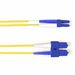 Black Box Fiber Optic Patch Network Cable - 32.80 ft Fiber Optic Network Cable for Network Device - First End: SC Network - Male - Second End: LC Network - Male - 1 Gbit/s - Patch Cable - OFNP - 9/125 µm - Yellow - TAA Compliant