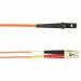 Black Box Fiber Optic Duplex Patch Network Cable - 9.80 ft Fiber Optic Network Cable for Network Device - First End: 2 x LC Network - Male - Second End: 2 x MT-RJ Network - Male - 1 Gbit/s - Patch Cable - OFNR - 50/125 µm - Orange - TAA Compliant