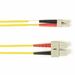 Black Box Fiber Optic Duplex Patch Network Cable - 9.80 ft Fiber Optic Network Cable for Network Device - First End: 2 x SC Network - Male - Second End: 2 x LC Network - Male - 1 Gbit/s - Patch Cable - OFNR - 50/125 µm - Yellow - TAA Compliant