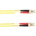 Black Box Fiber Optic Duplex Patch Network Cable - 19.70 ft Fiber Optic Network Cable for Network Device - First End: 2 x LC Network - Male - Second End: 2 x LC Network - Male - 1 Gbit/s - Patch Cable - OFNR - Yellow - TAA Compliant