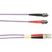Black Box 5-m, ST-LC, 62.5-Micron, Multimode, PVC, Violet Fiber Optic Cable - 16.40 ft Fiber Optic Network Cable for Network Device - First End: 1 x ST Network - Male - Second End: 1 x LC Network - Male - 1 Gbit/s - Violet