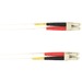 Black Box Fiber Optic Duplex Patch Network Cable - 49.20 ft Fiber Optic Network Cable for Network Device - First End: 2 x LC Network - Male - Second End: 2 x LC Network - Male - 1 Gbit/s - Patch Cable - OFNR - White - TAA Compliant