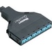 Panduit 12-Fiber OM4 Optimized QN SFQ Cassette,Duplex LC to MTP; Method B 1-1 Array - 12 Port(s) - 12 x Duplex