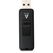 V7 16GB USB 2.0 Flash Drive - With Retractable USB Connector - 16 GB - USB 2.0 - Black - 5 Year Warranty