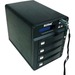 Buslink 4-Bay CipherShield RAID Drive - 4 x HDD Supported - 4 x HDD Installed - 8 TB Installed HDD Capacity - Serial ATA Controller0, 3, 5, 10 - 4 x Total Bays - 4 x 3.5" Bay - Desktop