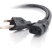 C2G 1ft Universal Power Cord - 18 AWG - NEMA 5-15P to IEC320C13 - 1ft 18 AWG Universal Power Cord (NEMA 5-15P to IEC320C13) (TAA Compliant)