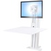 Ergotron WorkFit-SR Desk Mount for Monitor, Keyboard - White - 1 Display(s) Supported - 24" Screen Support - 16 lb Load Capacity