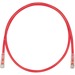 Panduit Cat.6 UTP Patch Network Cable - 8.86 ft Category 6 Network Cable for Network Device - First End: 1 x RJ-45 Network - Male - Second End: 1 x RJ-45 Network - Male - Patch Cable - Red - 1