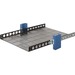 Rack Solutions Fixed Rack Shelf - 20" Depth - 1U Rack Height25" Rack Depth - 4 Post - Black Textured Powder Coat - Steel - 150 lb Maximum Weight Capacity - TAA Compliant
