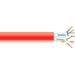 Black Box GigaTrue Cat.6a UTP Network Cable - 1000 ft Category 6a Network Cable for Patch Panel, Wallplate, Server, Switch, Network Device - First End: Bare Wire - Second End: Bare Wire - 10 Gbit/s - CMP, LSZH - 23 AWG - Red - TAA Compliant