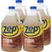 Zep Hardwood & Laminate Floor Cleaner - Liquid - 128 fl oz (4 quart) - 4 / Carton - Brown