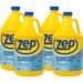 Zep No-Rinse Floor Disinfectant - Liquid - 128 fl oz (4 quart) - 4 / Carton - Blue