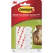 Command Small Poster Strips - 1.75" Length x 0.63" Width - 31.3 mil Thickness - Foam - 12 / Pack - White