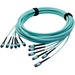 AddOn 100m 6xLC (Male) to 6xLC (Male) Orange OM1 Plenum-Rated Fiber Trunk Cable With Pulling Eye - 100% compatible and guaranteed to work